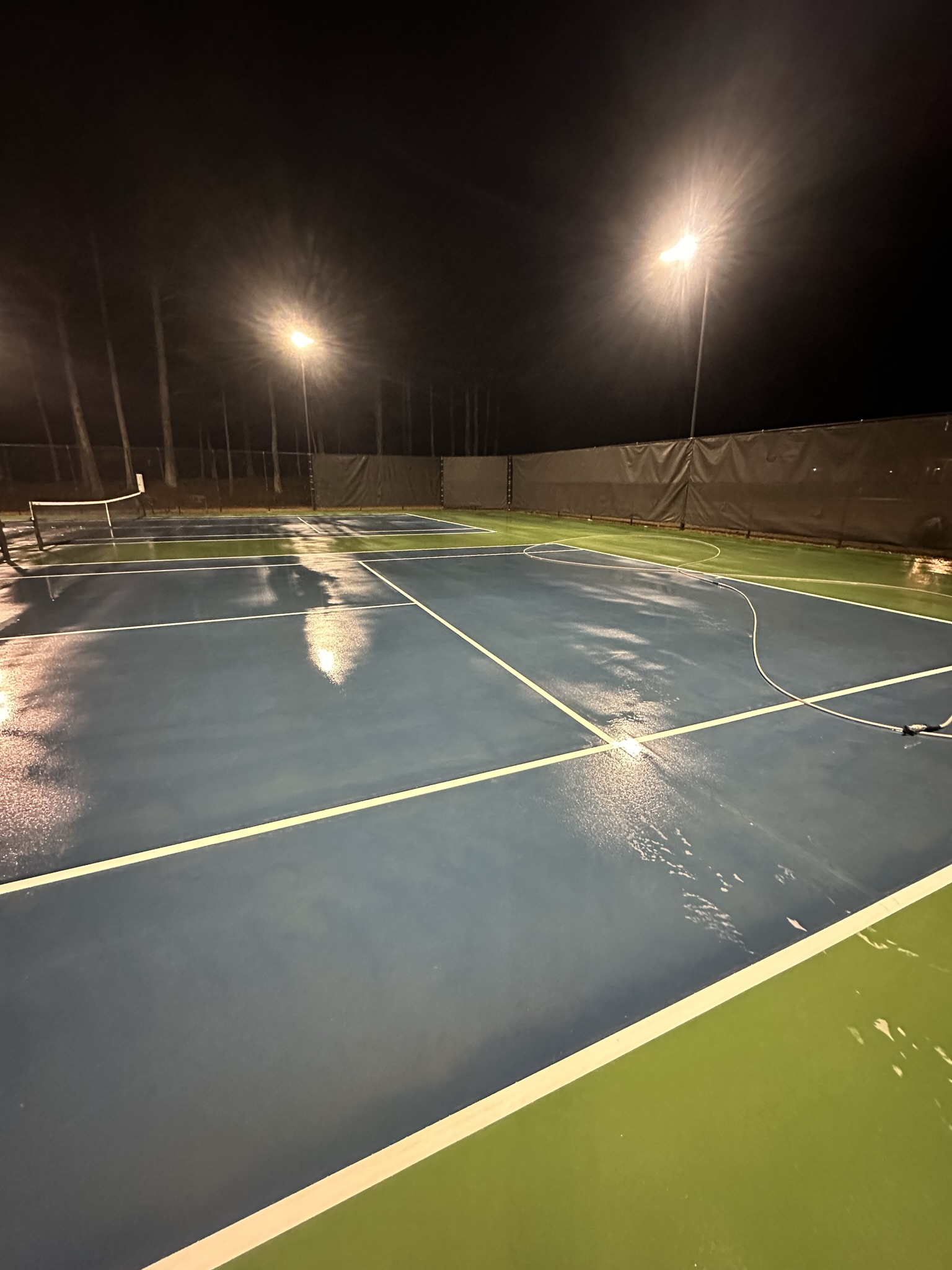 Tennis Court After Washing View 2