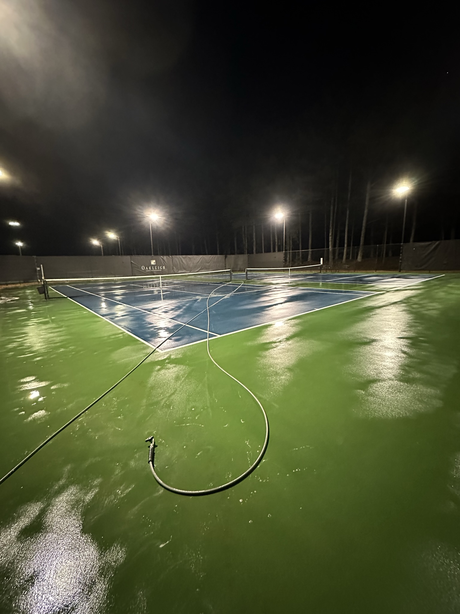 Tennis Court After Washing View 1