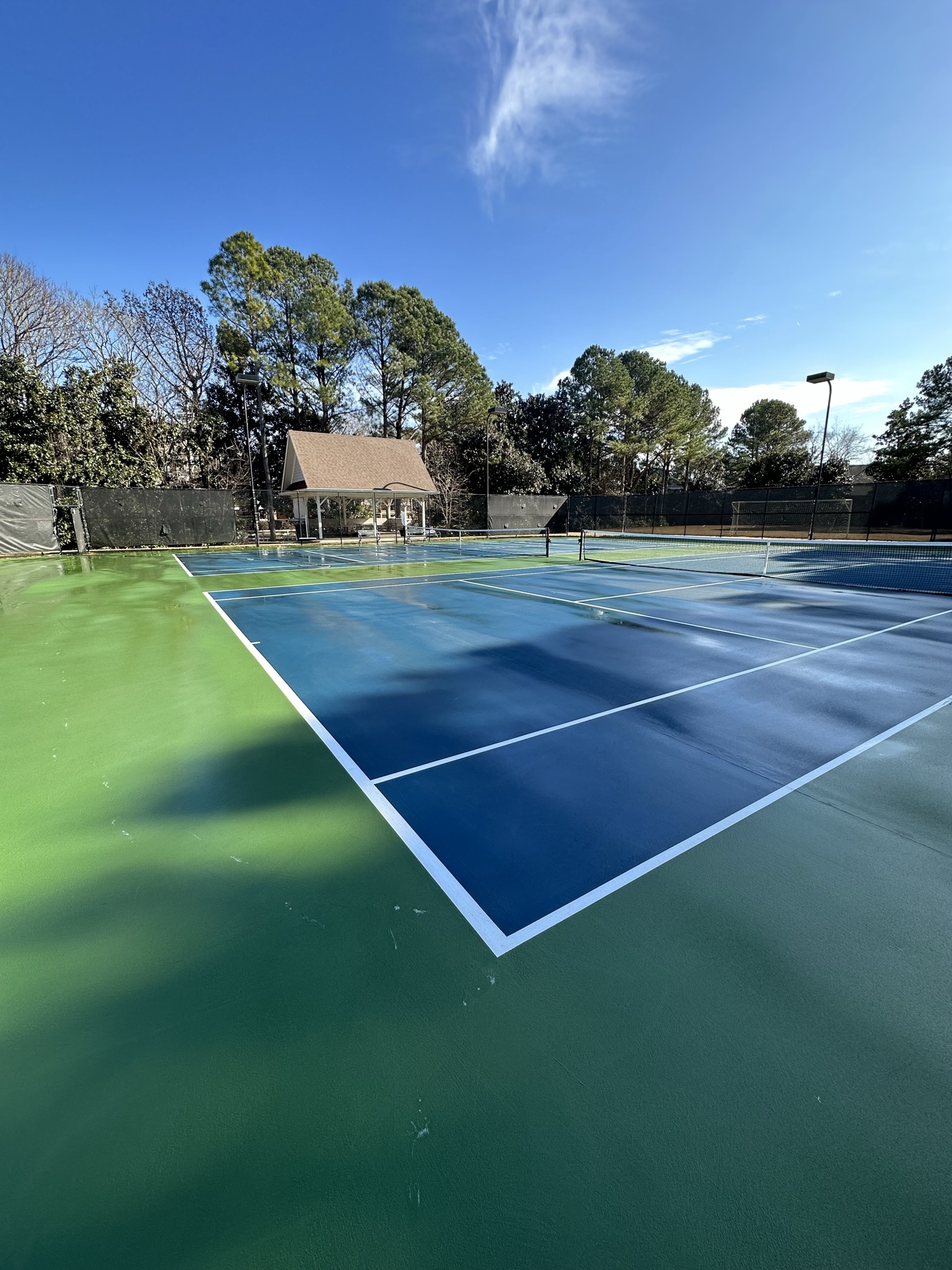 Tennis Court After Washing View 3