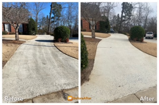 Striped Driveway